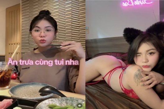 Cảnh nóng bỏng của Tiktoker quyến rũ dáng chuẩn