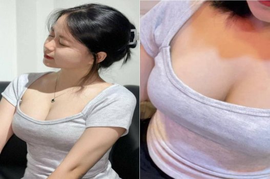 Nữ sinh ngực khủng mê mẩn bạn trai chiều chuộng